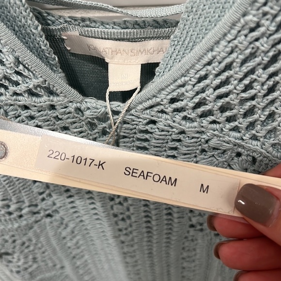 Jonathan Simkhai | NWT SS’20 Runway Remi Crochet-Knit Midi Dress - Size Medium - Picture 7 of 8